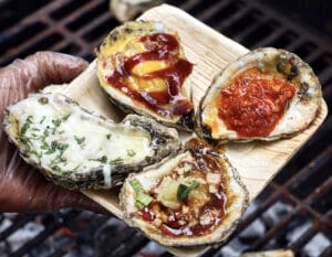 a variety of oyster preparations