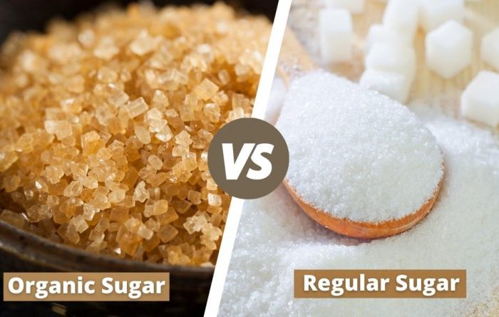 Organic vs Regular sugar